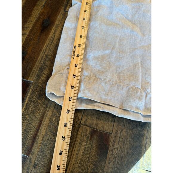 J. Crew 100% linen wide leg pants size large breathable beach coastal - Picture 7 of 8